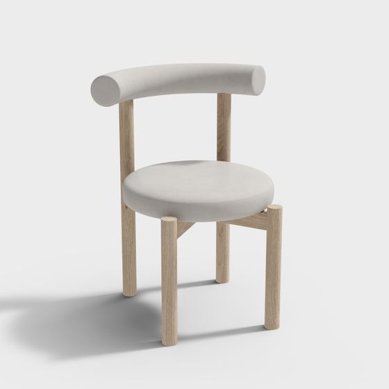 Stylish Low-Poly Chair 3D model for Creative Projects