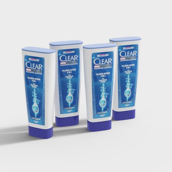 Clear Men Shampoo 3D Model
