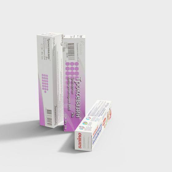 Low-Poly Medicine Box Packaging 3D model