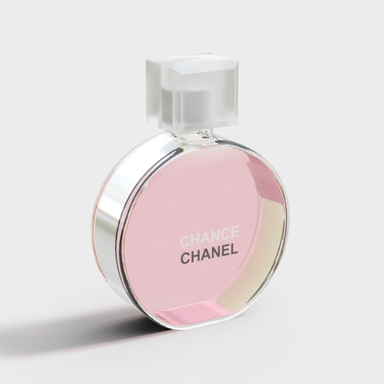 Chanel Chance Perfume Bottle 3D Model for Creative Use