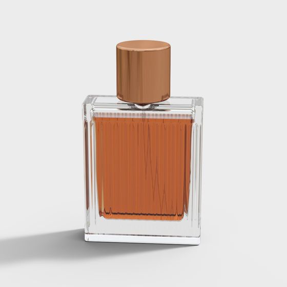Elegant Perfume Bottle 3D model