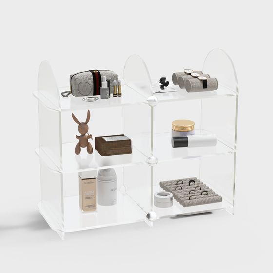 Transparent Acrylic Display Stand 3D model
