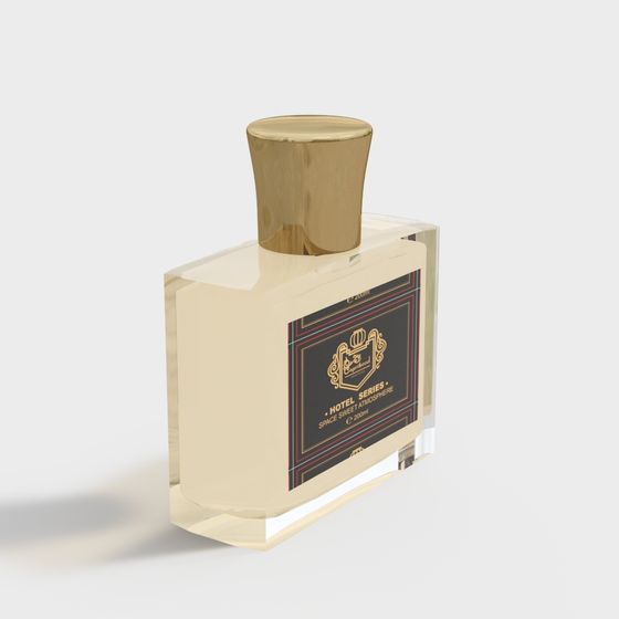 Elegant Low-Poly Perfume Bottle 3D model