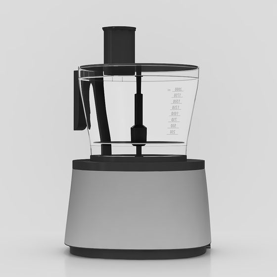 Minimalist Food Processor 3D model for Modern Kitchens