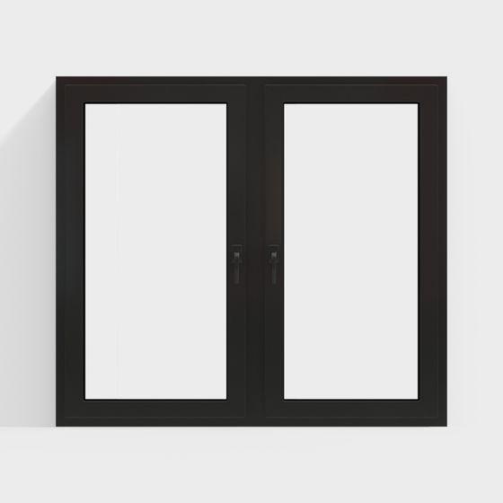 Stylish Double Door 3D model for Modern Architecture