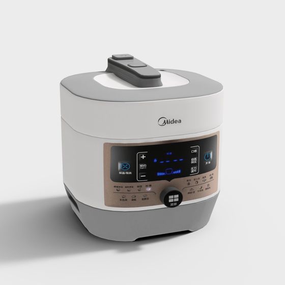 Elegant Midea Electric Pressure Cooker 3D Model