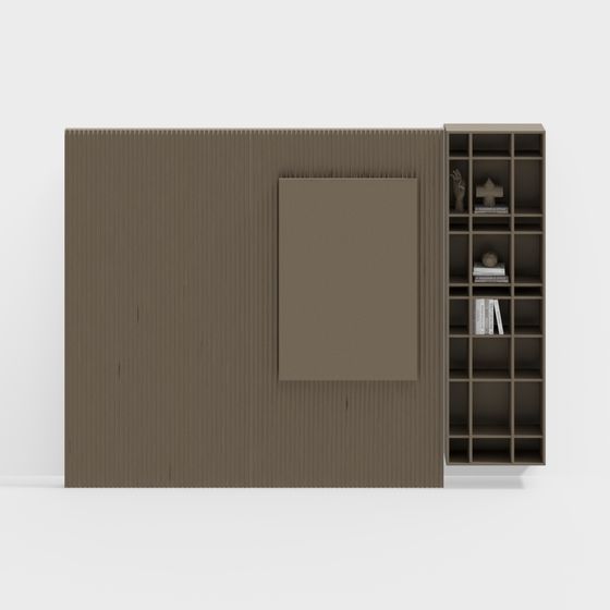 Contemporary Urban Bookshelf 3D Model