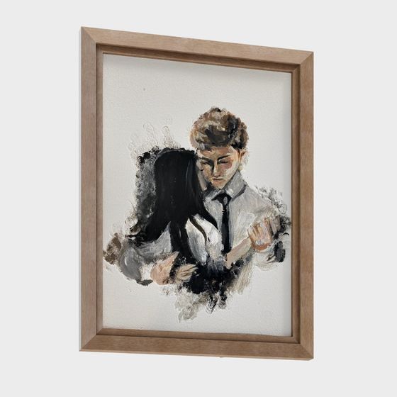 Dance Embrace 3D model for Creative Projects