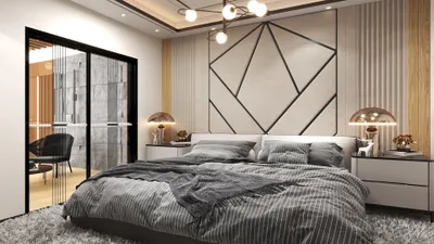 Modern Gray Bedroom: Simple Elegance