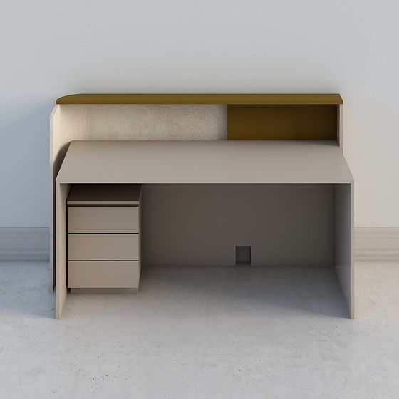 Urban Workspace Desk 3D model for Modern Settings