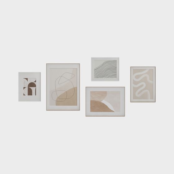 Minimalist Abstract Picture Frame 3D Model