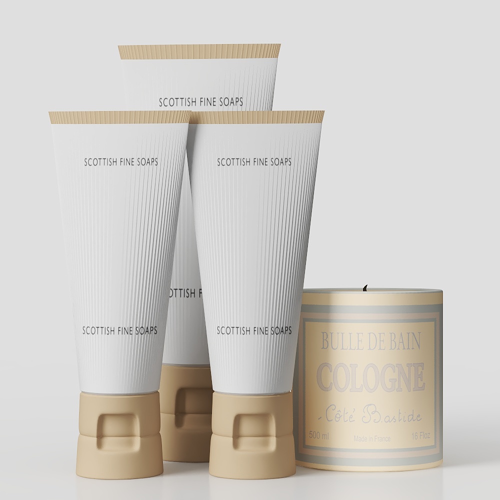 Vintage Bath Products Low-Poly 3D model