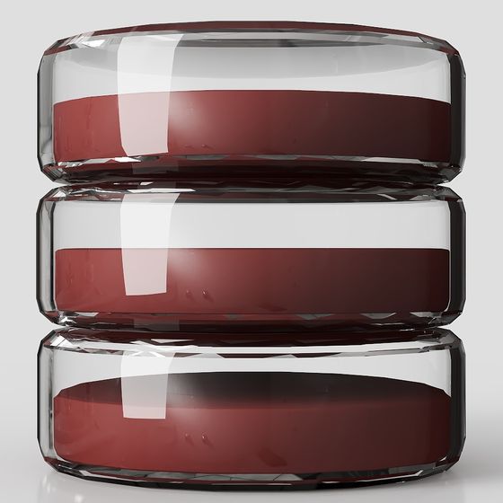 Crystal Stacked 3D Model for Modern Design