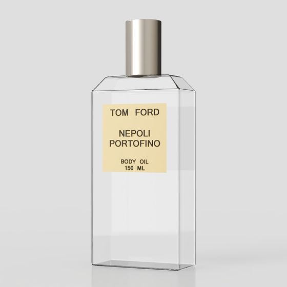 Tom Ford Body Oil Bottle 3D model
