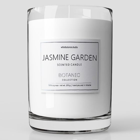 Jasmine Garden Scented Candle 3D model for Creative Projects
