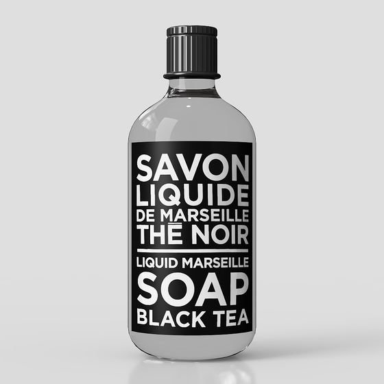 Black Tea Liquid Marseille Soap Bottle 3D model for Creative Projects