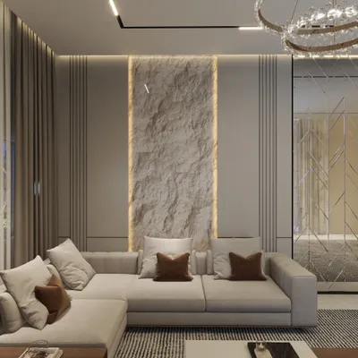Modern Gray Living Room Interior Design Ideas