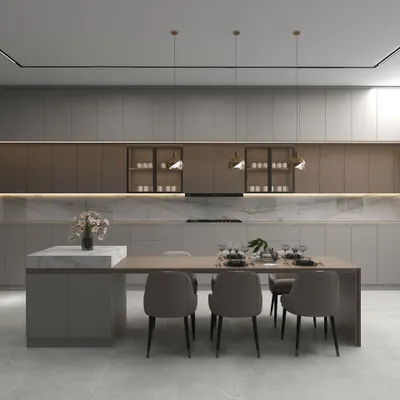 Modern Gray Dining Room Decor Ideas