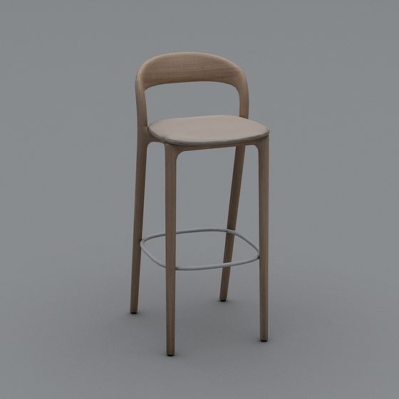 Stylish Bar Stool 3D model for Modern Interiors
