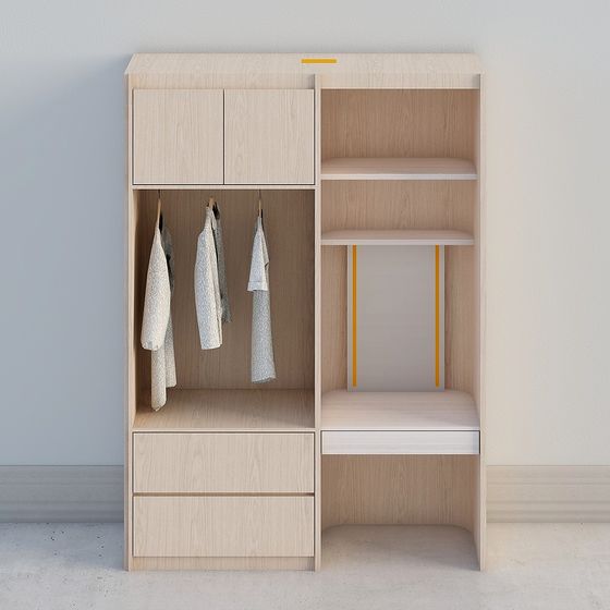 Modern Minimalist Wardrobe 3D model