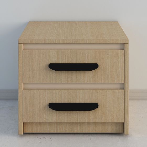 Sleek Minimalist Nightstand 3D model
