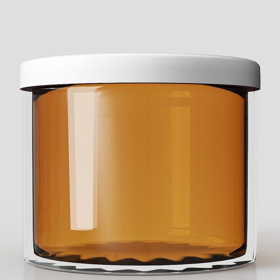Amber Glass Jar 3D Model for Creative Projects