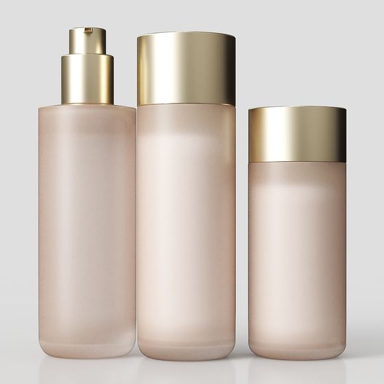 Stylish 3D Bottle Set Model for Interior Design