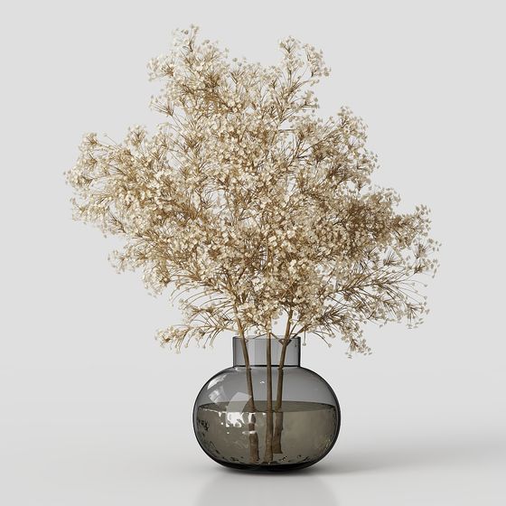 Dried Flower Vase 3D model