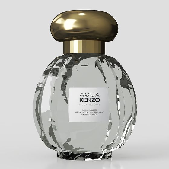 Crystal Essence Perfume Bottle 3D model