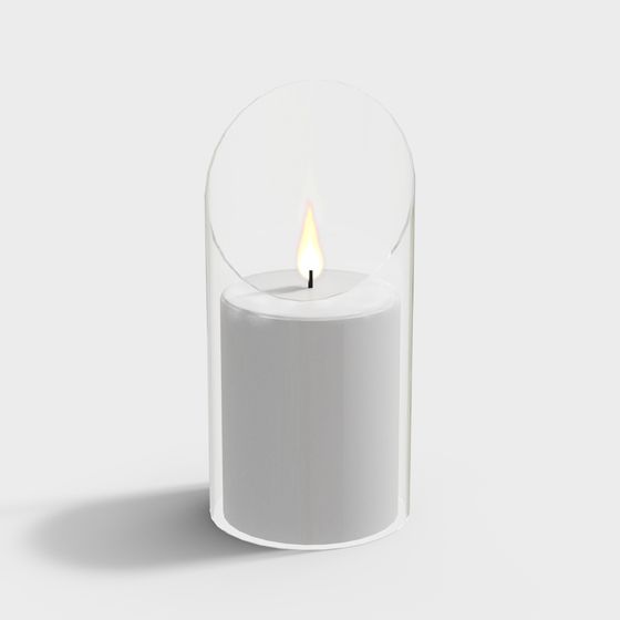 Stylish Low-Polygon Candle Holder 3D model for Creative Projects