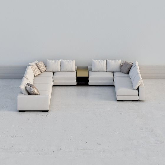 Elegant 3D Sofa Model for Contemporary Interiors