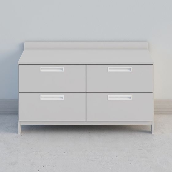 Urban Window Bedside Table 3D model for Modern Spaces