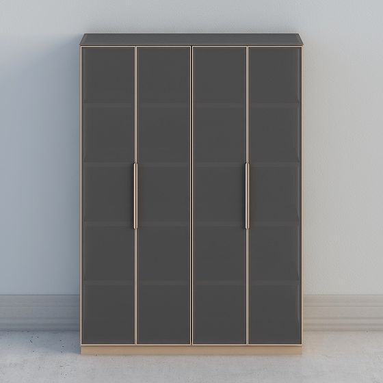 Stylish Minimalist Bookshelf 3D model for Modern Interiors