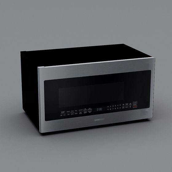 Stylish Samsung Microwave 3D model for Modern Kitchens