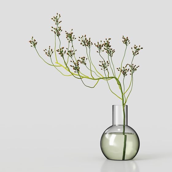 Lab Vase 3D Model - Low Poly and High Detail