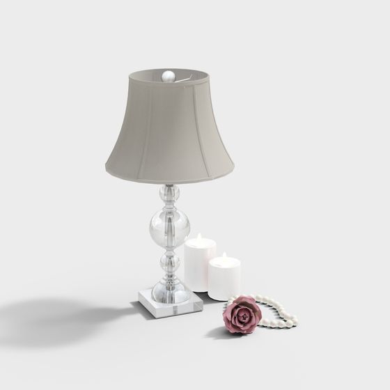 Elegant Low-Poly Table Lamp 3D model