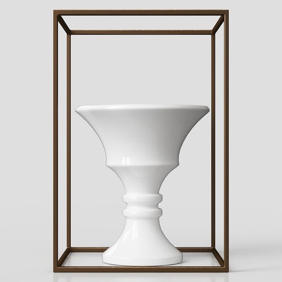 Elegant Low-Poly Vase 3D model