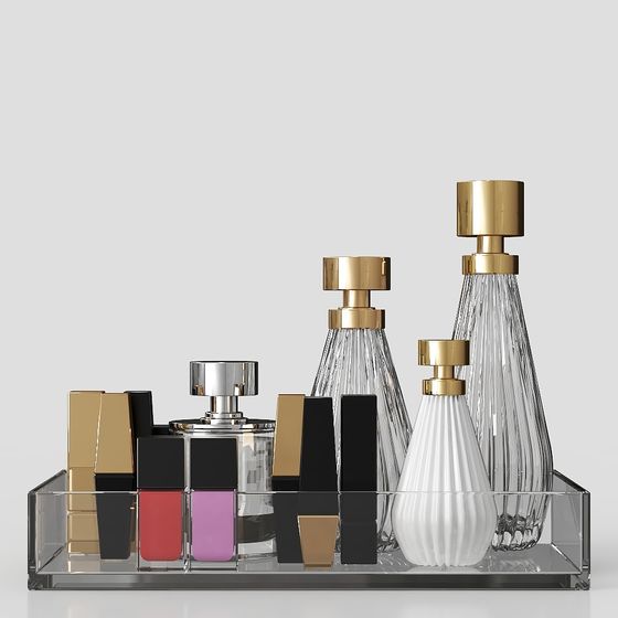 Luxurious Cosmetics Display Stand 3D model