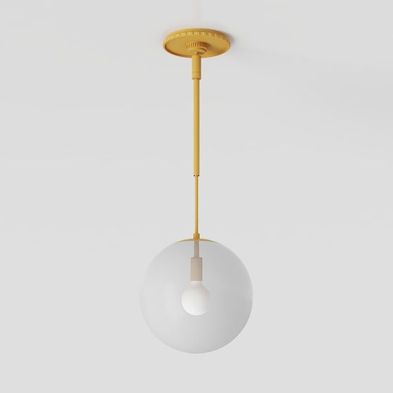 Sophisticated Pendant Light 3D model for Interiors