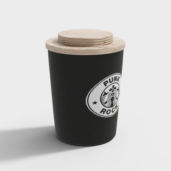 Punk Rock Coffee Cup 3D model