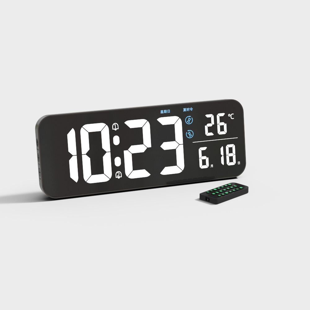 Remote Control Electronic Alarm Clock