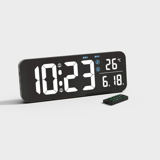 Smart Electronic Clock 3D model