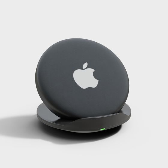 Sleek Low-Poly Wireless Charger 3D model