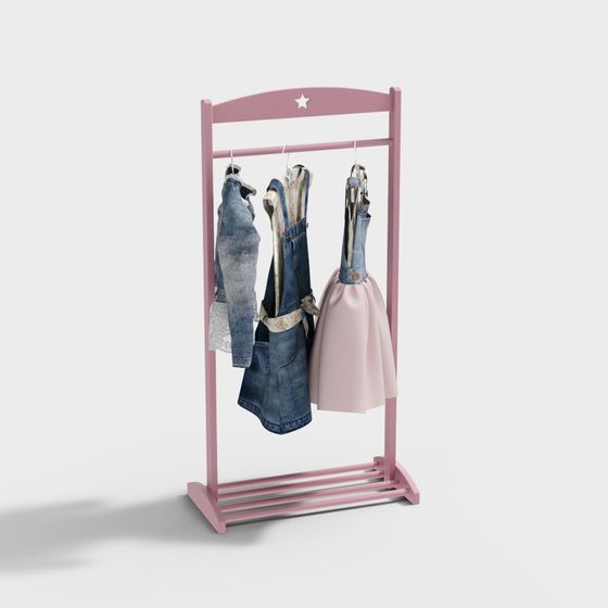 Chic Wardrobe Rack 3D model