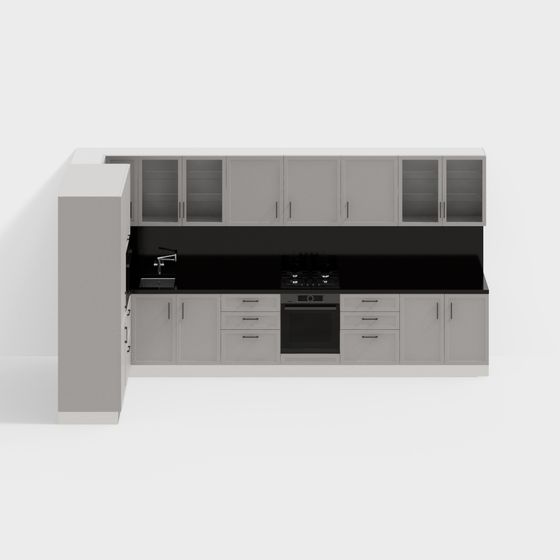 Modern Kitchen Cabinet 3D model