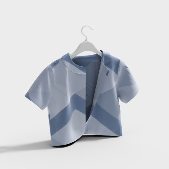 Stylish Low Poly Shirt 3D model Design