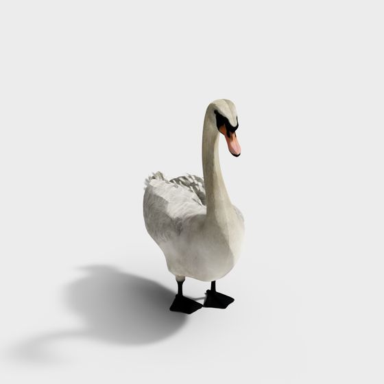 Elegant Swan 3D model for Designers and Developers
