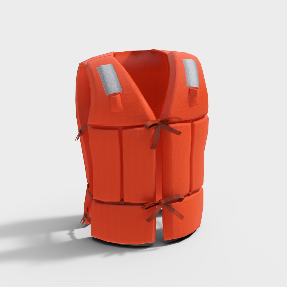 Vibrant 3D Lifebuoy Model for Creative Projects