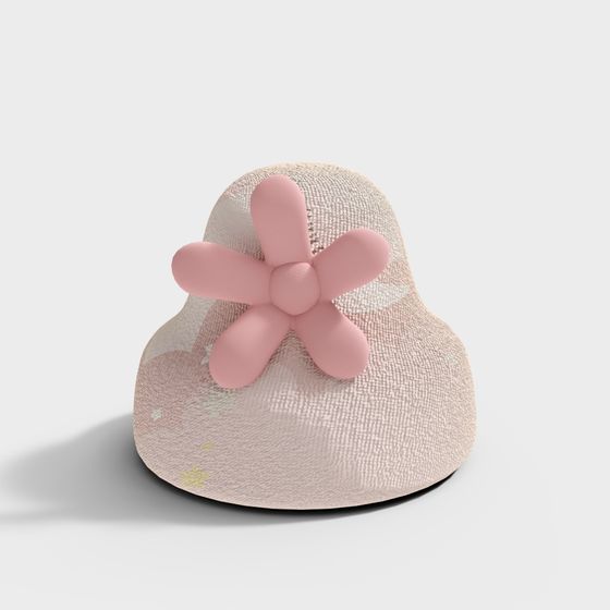 Dreamy Floral Hat 3D model