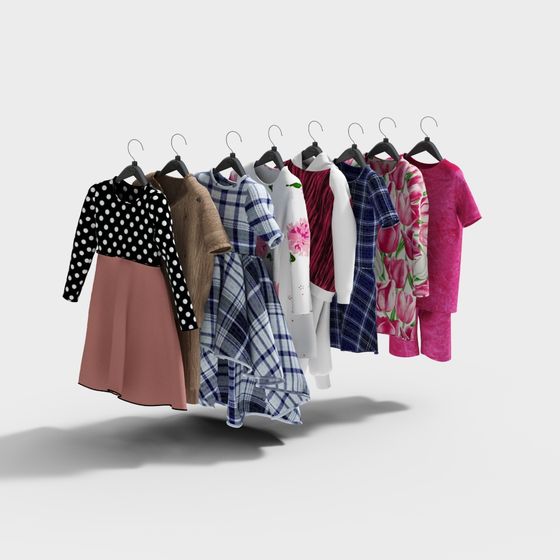 Fashion Display Rack 3D Model